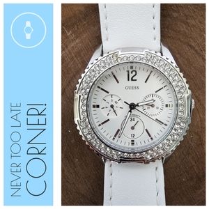 Authentic GUESS Watch, Women's White & Black. GU.